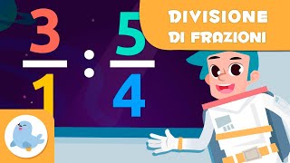 Divisione di frazioni nello spazio  Matematica per bambini [upl. by Boj]