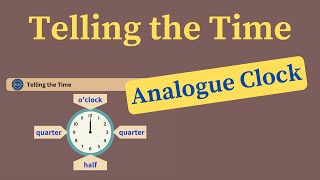 Review 1  Telling the Time in English  Analogue Clock [upl. by Meehar432]