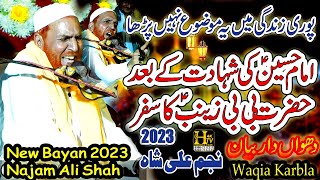 Najam Shah Bayan 2023  Bibi Zainab or Waqia Karbla Karbala Ka Bayan Najam Shah bayan faisalabad [upl. by Barrie323]