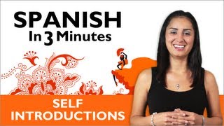 Learn Spanish  Learn How to Introduce Yourself in Spanish [upl. by Dlopoel]