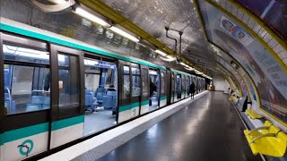 Travel in Paris Metro Line 1  RATP  Paris [upl. by Sutherlan]