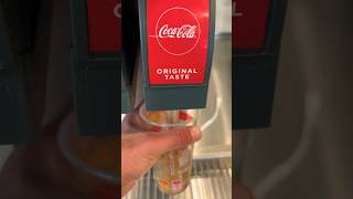 Pouring a Mini CocaCola at Soda Refill Fountain  McDonald’s Alhambra California USA [upl. by Lesko792]