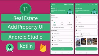 Real Estate App  11 Add Property UI  Android Studio  Kotlin [upl. by Emerson973]