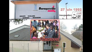 Kofi Yamgnane inaugure lécole Georges Brassens à Baraqueville 27 juin 1992 [upl. by Herson]