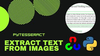 Extract text from Images with pytesseract amp OpenCV 2021  Python  pyguru [upl. by Ahsaenat]