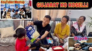 GUJARAT KO KOSELLI MERO FAMILY LAI  AIRPORT MA BIJOK  SIKKIM YOUTUBER MEET [upl. by Hatty]