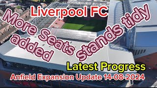 Liverpool FC Anfield Stadium Expansion Update 14082024 [upl. by Oaoj]