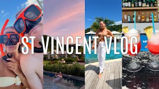 ST VINCENT VLOG snorkeling beach days spa all inclusive food  more [upl. by Garrard]