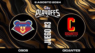 EN VIVO Osos de Manatí vs Gigantes de Carolina 🔥🏀 🏆🔥  Juego 3 Semifinal  BSN2024 [upl. by Ardnuahs]