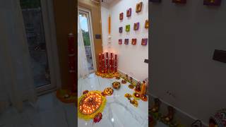 Diwali decoration idea with Bamboo pieces and terracotta Diyas diwalispecial festivedecor shorts [upl. by Speroni575]