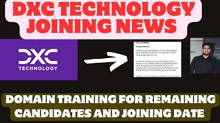 Dxc technology Onboarding updateDxc Joining after domain training [upl. by Akcirahs]