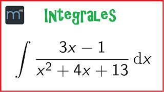 Integral tipo arcotangente más logaritmo integrales racionales [upl. by Assirahc]