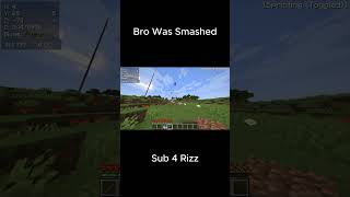 Bro Was Smashed minecraft minecraftfunny [upl. by Dovev]