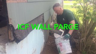 Parging ICF walls [upl. by Mcripley]