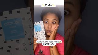 Zudio sheet mask just 49rs 😱😳amazing results ￼💁‍♀️✅zudioskincare zudioindia viralshort [upl. by Atteve]