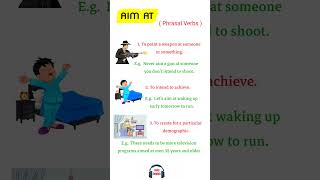 AIM AT meaning example spokenenglish grammarytshorts learnenglish [upl. by Dorkus]