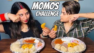 Momos Eating Challenge  YashalsMukbang [upl. by Llewej]