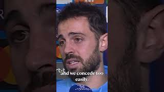 Bernardo Silva Reacts To Man City Losing 41 To Sporting Lisbon 👀 championsleague ucl mancity [upl. by Domph]