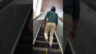 Funny escalator prank😂wait for end 😜 shorts comedy funny viral escalator [upl. by Brag]