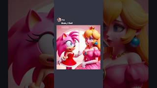 Karen Princess Peach Choose Money Instead of Her Daughter Amy Rose meme mario sonic [upl. by Yrollam]