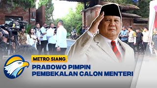 Prabowo Pimpin Pembekalan Calon Menteri di Hambalang  Metro Siang [upl. by Lisette]