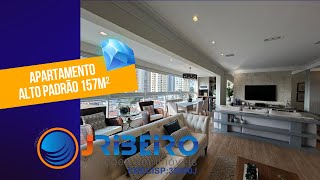 Apartamento Alto Padrão 157M²  Varanda Gourmet Integrada [upl. by Bamby]