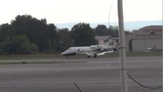 Learjet Landing Runway 10 [upl. by Lorilee]