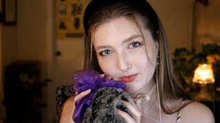 ASMR Unintelligible Whispers amp Loofah Sounds ✨ [upl. by Ellocin]