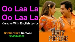 Ooh La La Ooh La La Karaoke THE DIRTY PICTURE Hindi Karaoke With English Lyrics [upl. by Honebein]