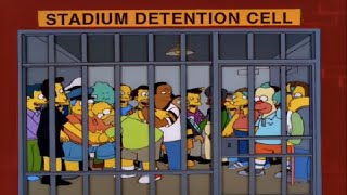 The Simpsons S10E12  Homer Goes To Super Bowl Gets Locked Up And Runs Around thesimpsons cartoon [upl. by Lobiv]