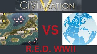 Civ V RED WW2 1937 Japan global map Ep 5 [upl. by Torbart]