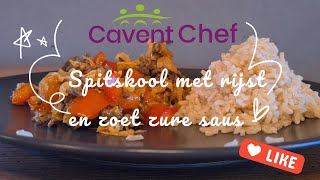 Cavent Chef spitskool met rijst en zoet zure saus [upl. by Kassia]