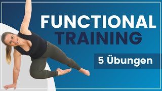 Functional Training ➡️ 5 Fitnessübungen für den ganzen Körper [upl. by Rochkind536]