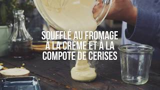 Soufflés au fromage à la crème et à la compote de cerises [upl. by Jeroma676]