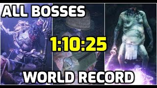 Sekiro All Bosses Speedrun in 11025 World Record [upl. by Paulsen757]