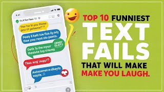 Top 10 Funniest Text Fails That Will Make You Laugh [upl. by Lonier429]