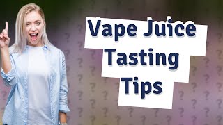 Why am I tasting vape juice in my mouth [upl. by Yleen]