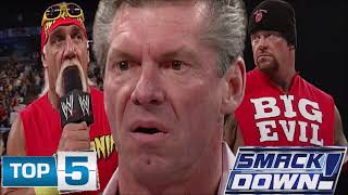 TOP 5 WWE SMACKDOWN MOMENTS  23RD January 2003  HULKAMANIA WILL NEVER DIE [upl. by Dougall800]