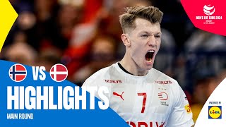 Scandinavian clash at its best 🔥  Norway vs Denmark  Highlights  Mens EHF EURO 2024 [upl. by Allare494]