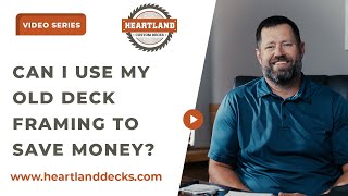 Can I Use My Old Deck Framing To Save Money [upl. by Dnalloh]