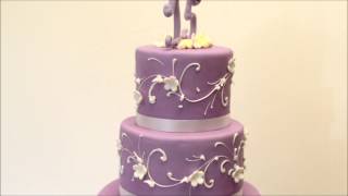 Purple Theme Birthday Cake  Quinceanera Cake [upl. by Gearhart26]