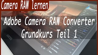 Adobe Camera RAW Konverter  Teil 1  RAW Grundeinstellung  Deutsch  Tutorial [upl. by Dayna979]