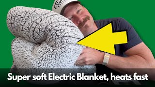 Sealy Electric Blanket soft sherpa twin size review [upl. by Medwin690]