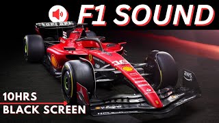 V6 F1 Engine Sound  Race Track  Ferrari  10hrs Black Screen  Sleep  Relaxation [upl. by Nodnarb]