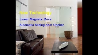 Automatic sliding door mechanism with linear magnetic drive technology [upl. by Yelhsa117]