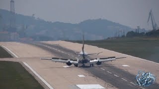 Extreme Heat Distortion  Transaero Boeing 7374S3 EIDNM  Landing at SPULDSP Split airport [upl. by Trab38]