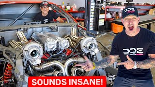 FINALLY TWIN TURBO FERRARI V12 STARTS amp SOUNDS WILD  EMOTIONAL [upl. by Yhtak]