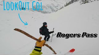 Skiing Lookout Col  Rogers Pass Backcountry [upl. by Ardnaid]