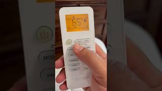 AURUS MINI SPLIT how to change from Celsius to Fahrenheit How to change remote from celsius [upl. by Nolla896]