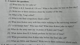 std 9 English unit 8 comprehension C4 questionanswer std9 englishtextbook std9 indianarmy [upl. by Reichert]